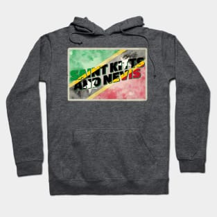 Saint Kitts and Nevis Vintage style retro souvenir Hoodie